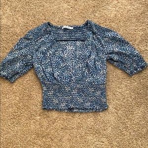 Abercrombie and Fitch cropped low v-neck shirt